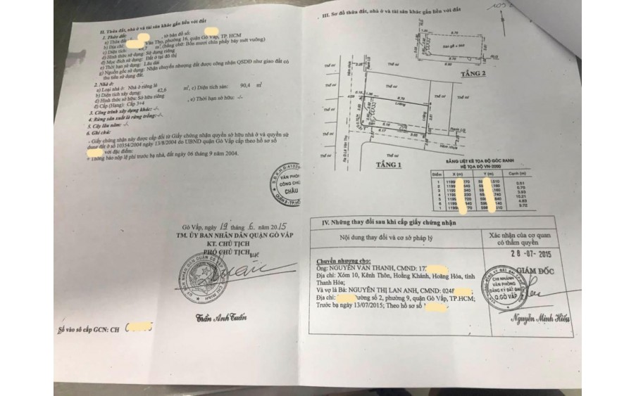 Bán nhà Lê Văn Thọ Phường 16 Quận Gò Vấp, 3T, giá chỉ 5.x tỷ